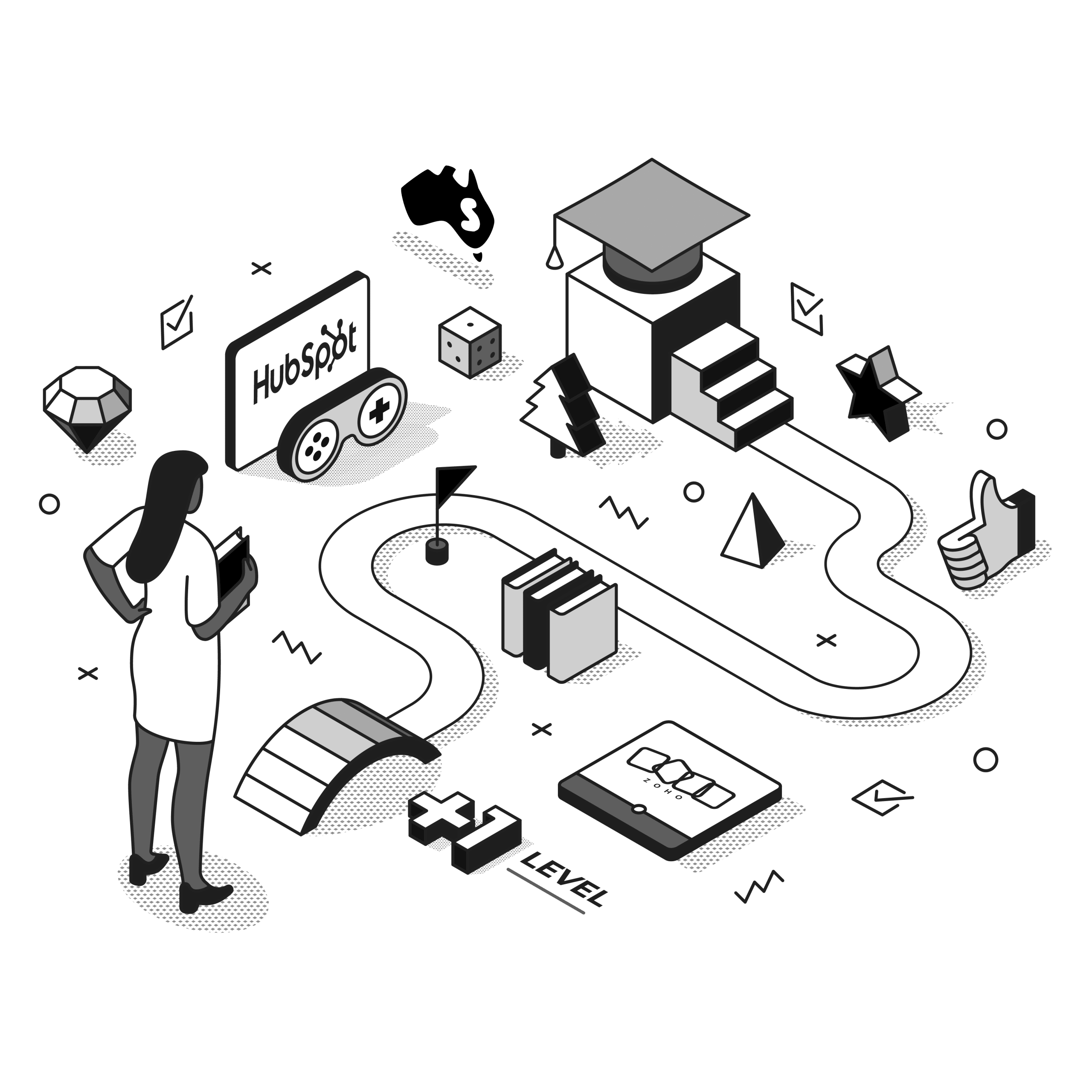 hubspot pipeline automation illustration