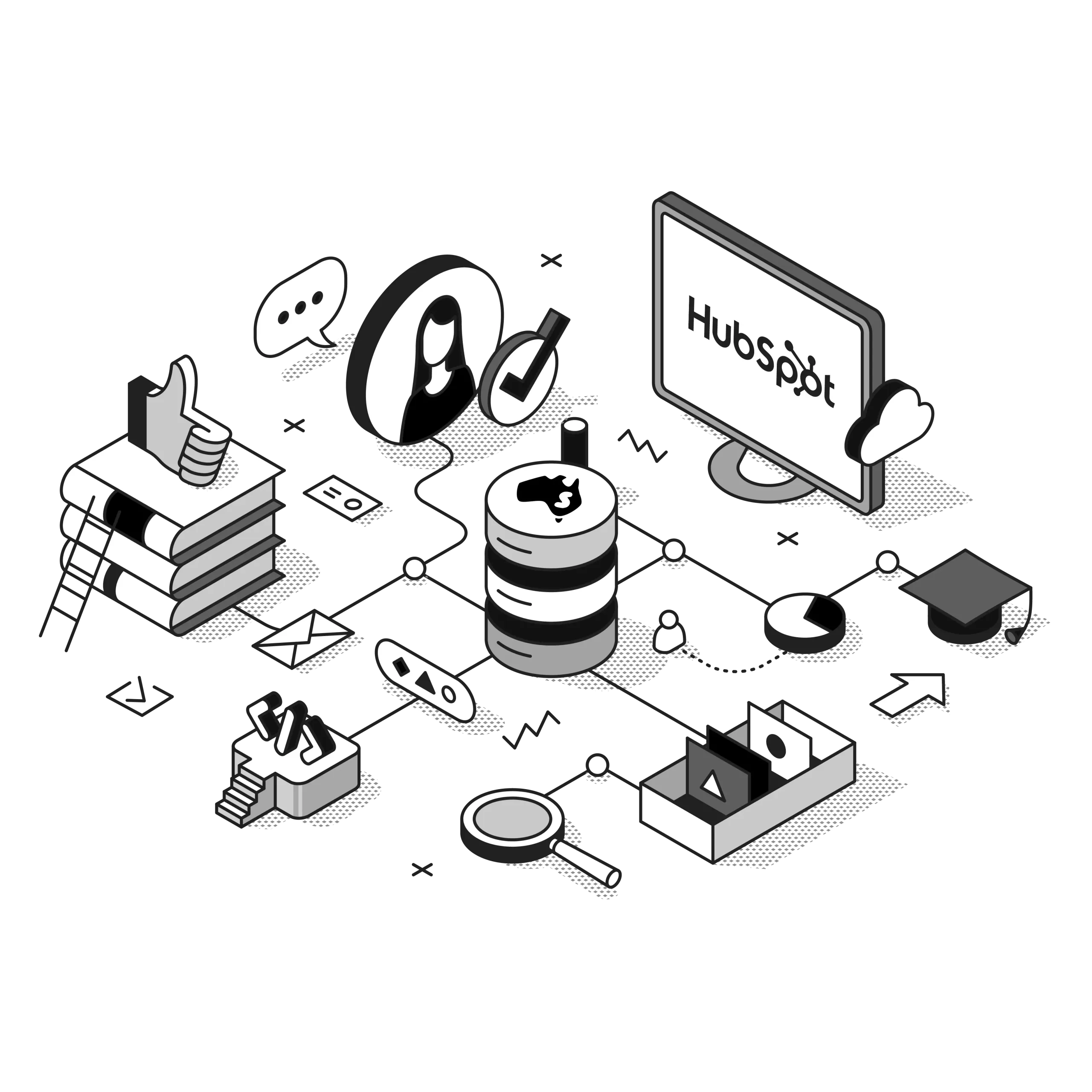 hubspot professional service illustration
