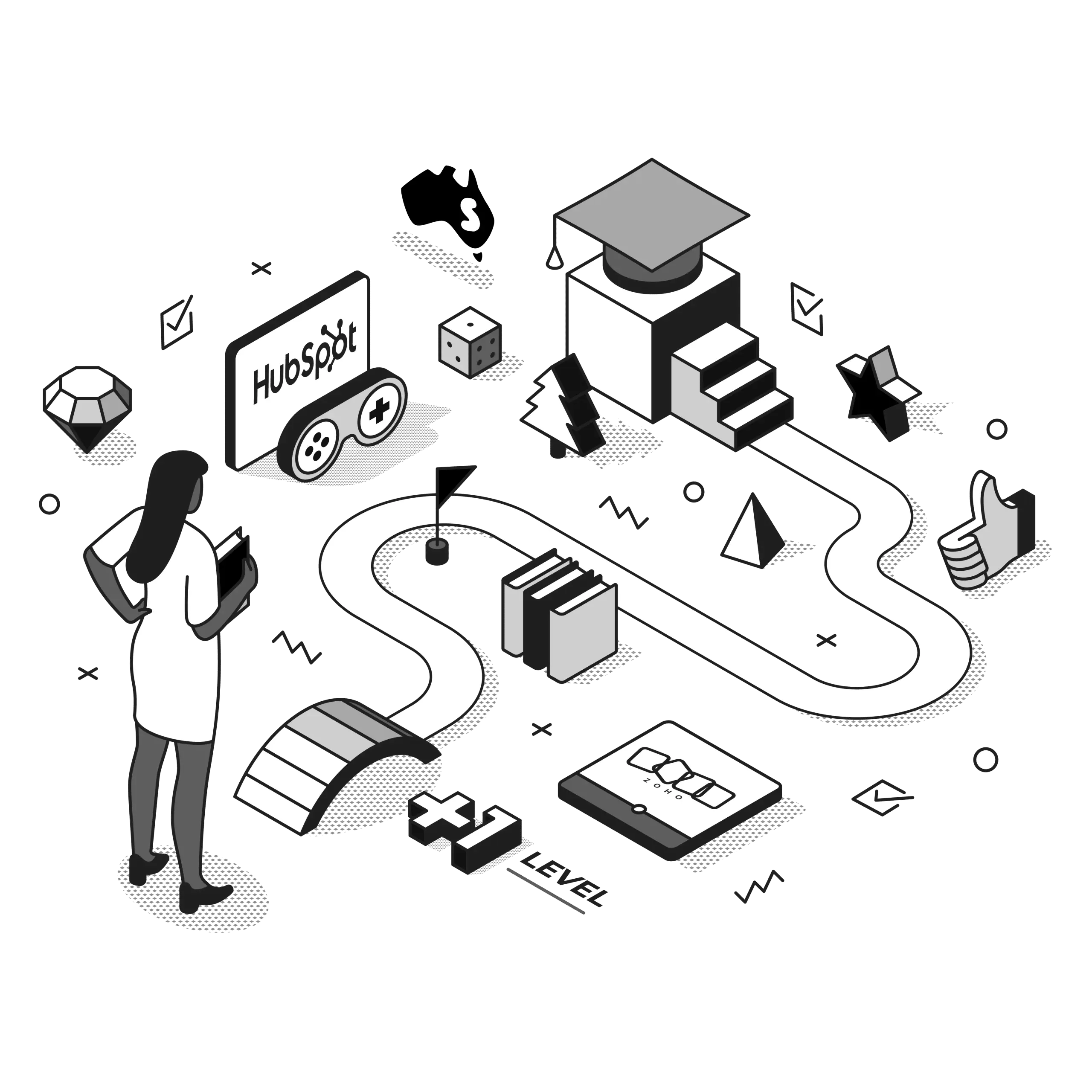 hubspot sfdc integration illustration