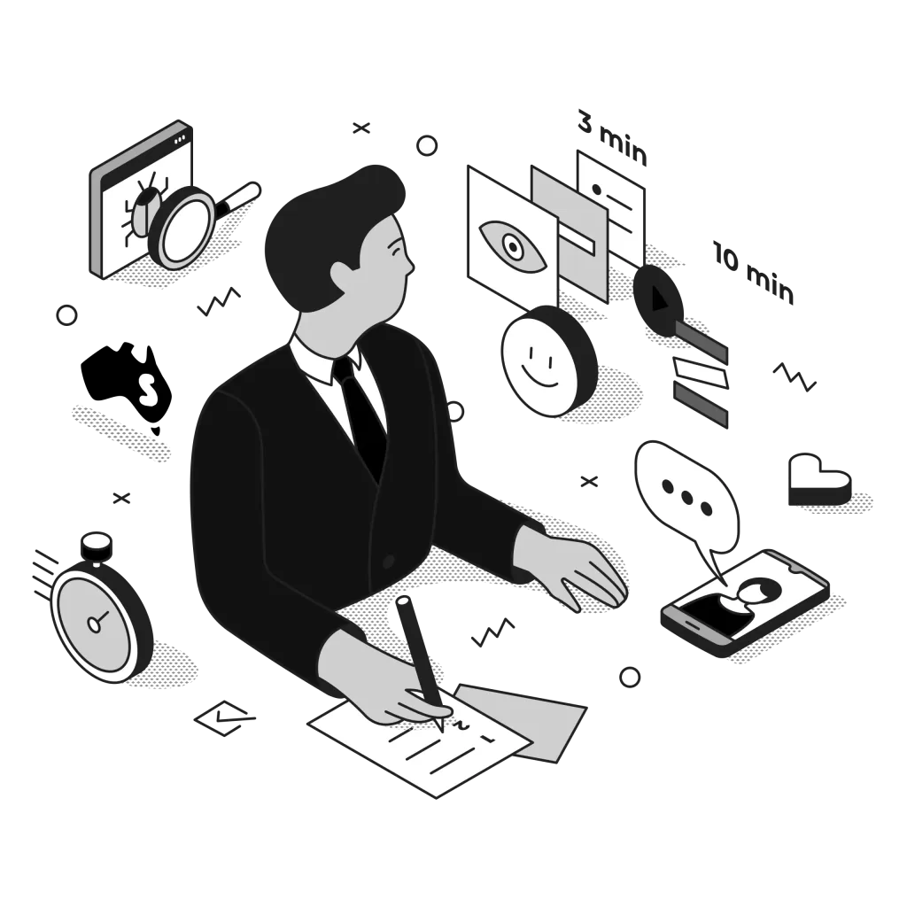 hubspot docusign integration illustration in black and white