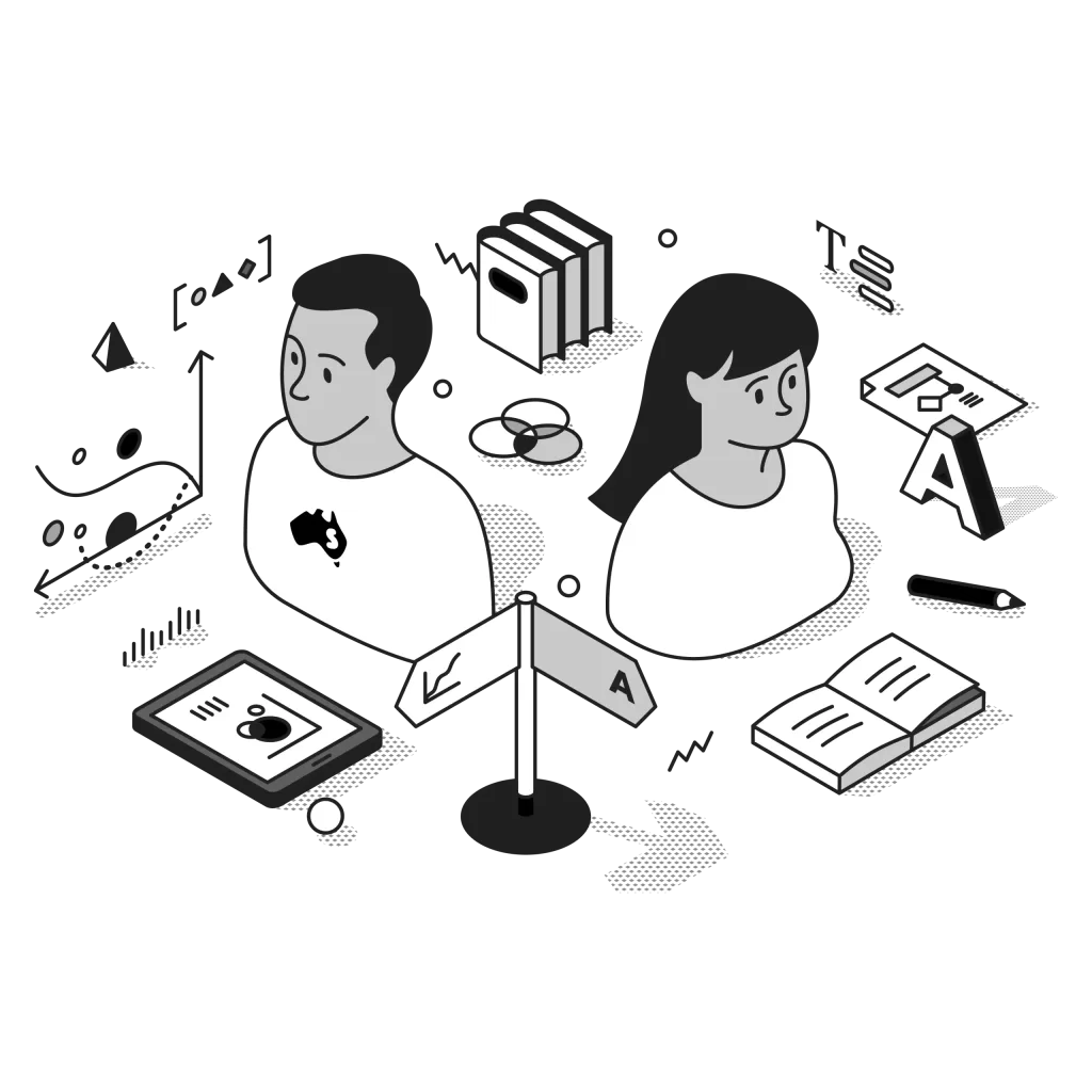 hubspot and google workspace integration illustration in black and white